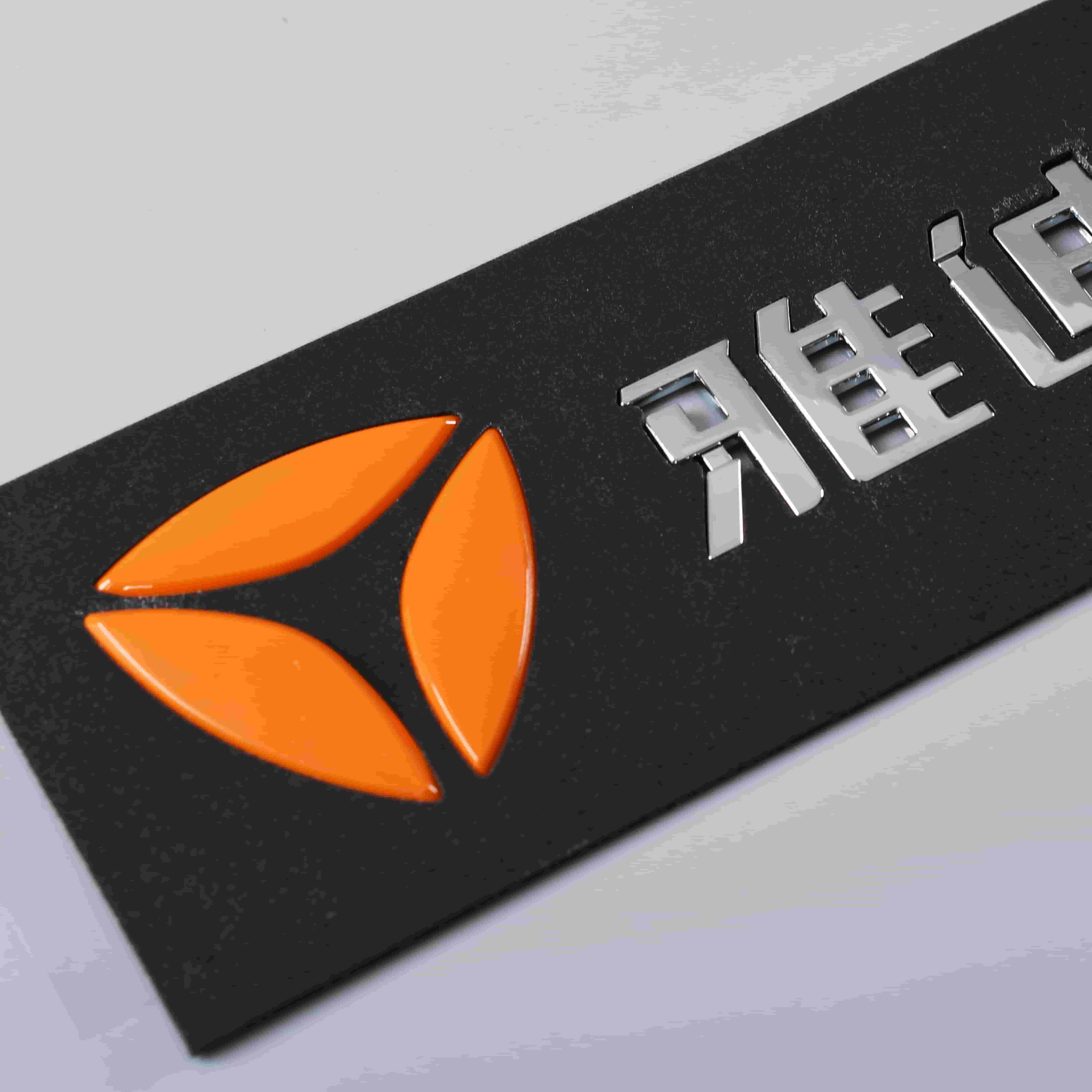 Nhãn dán nhãn xe máy 3D Nhựa Chrome Logo Huy hiệu ABS