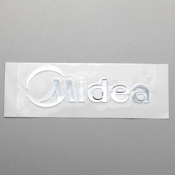 Tùy chỉnh Mỏng Electroform Vàng Niken 3D Logo Chuyển Chữ Kim Loại Nhãn UV Mỹ Phẩm Kim Loại Dán Chrome Decal Dính