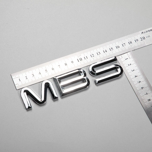Biểu tượng 3D mạ Chrome Ô tô Màu bạc tráng gương Logo