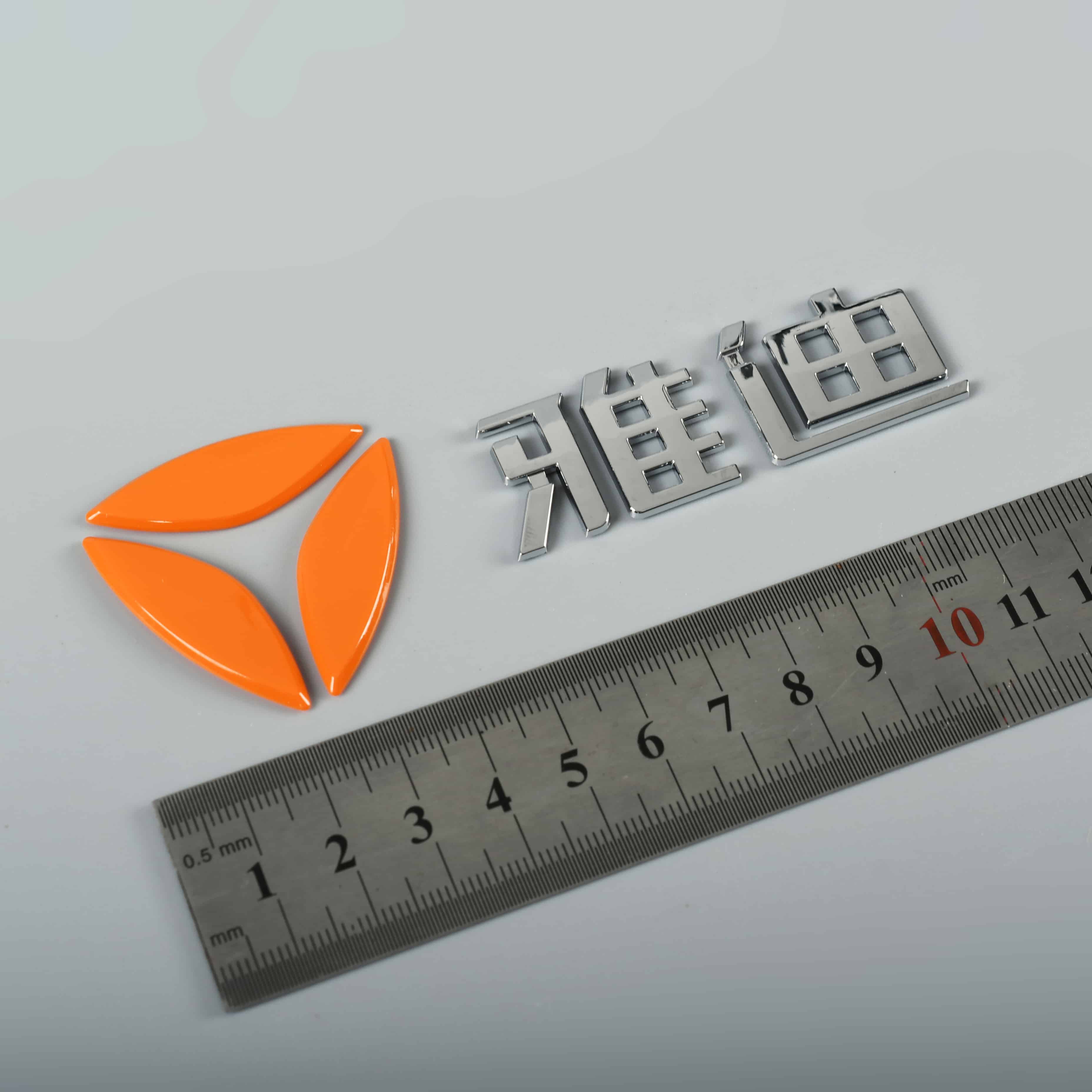 Nhãn dán nhãn xe máy 3D Nhựa Chrome Logo Huy hiệu ABS