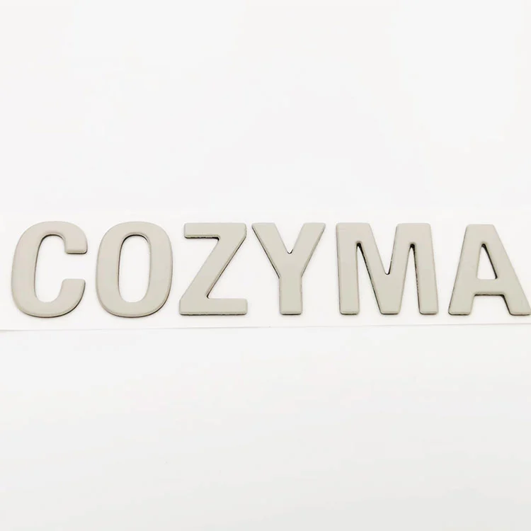 Nhãn dán nhãn mềm 3d Chrome Silver