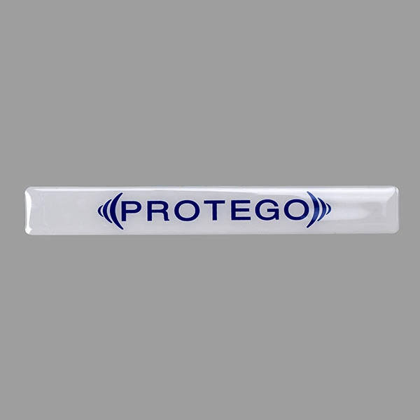 Logo nhãn mái vòm 3d Epoxy Round In nổi Nhãn dán nhựa Epoxy pha lê