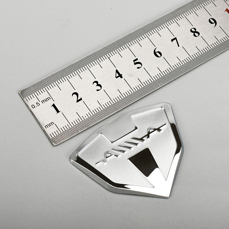 Nhãn dán logo kim loại Chrome