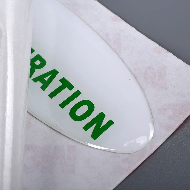 Logo 3D Clear Resin Epoxy Sticker
