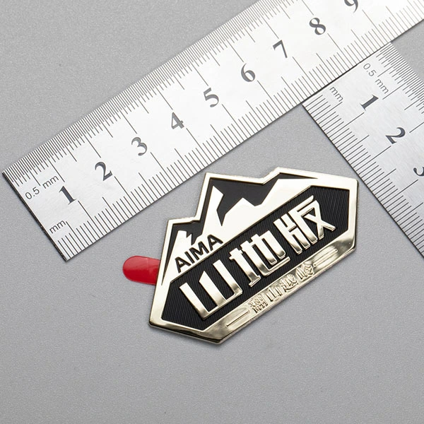 Logo thương hiệu kim loại tùy chỉnh Nhãn dán huy hiệu Chrome 3D cho ô tô