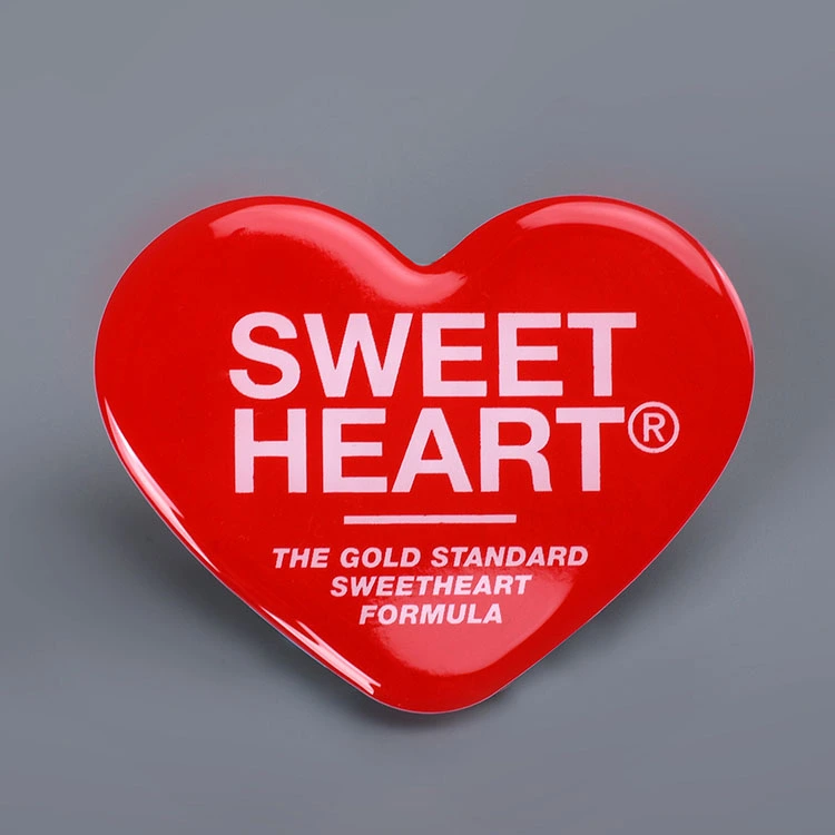 Tình yêu nhãn dán nhựa Epoxy