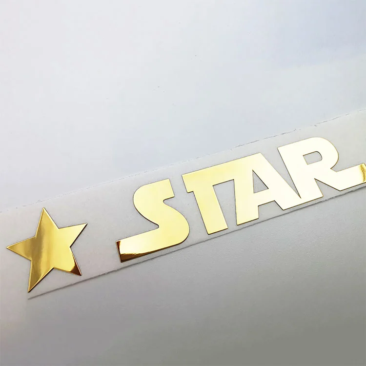 logo kim loại logo vàng