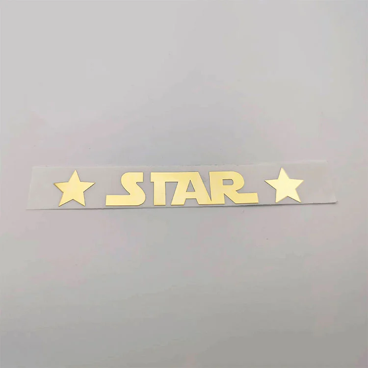 logo kim loại logo vàng