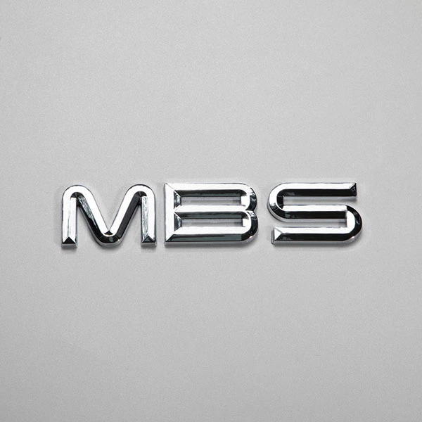 Biểu tượng 3D mạ Chrome Ô tô Màu bạc tráng gương Logo