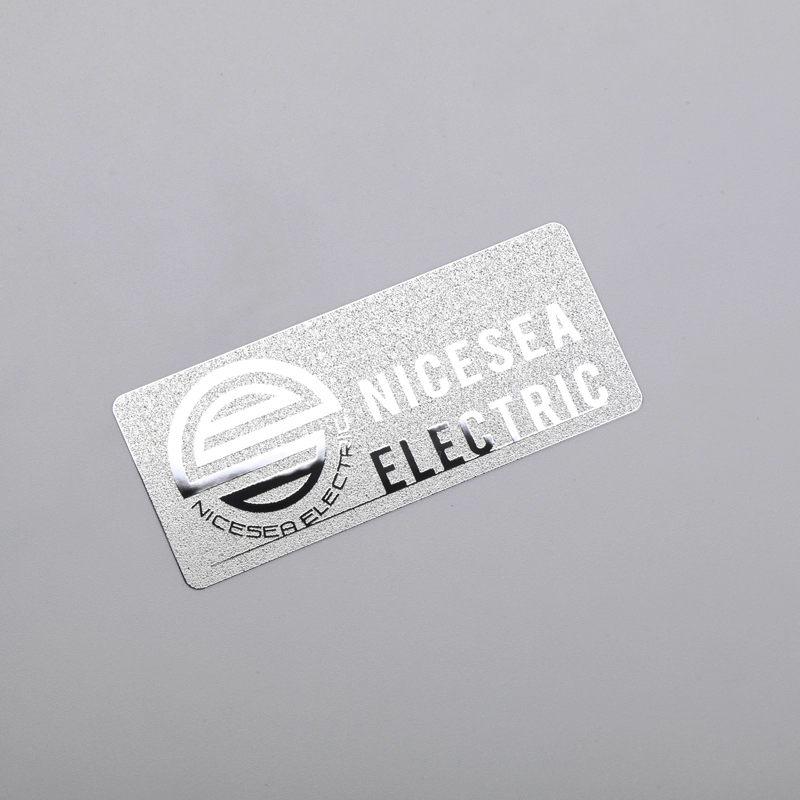 Nhãn Niken Logo Bạc Chrome có keo 3M